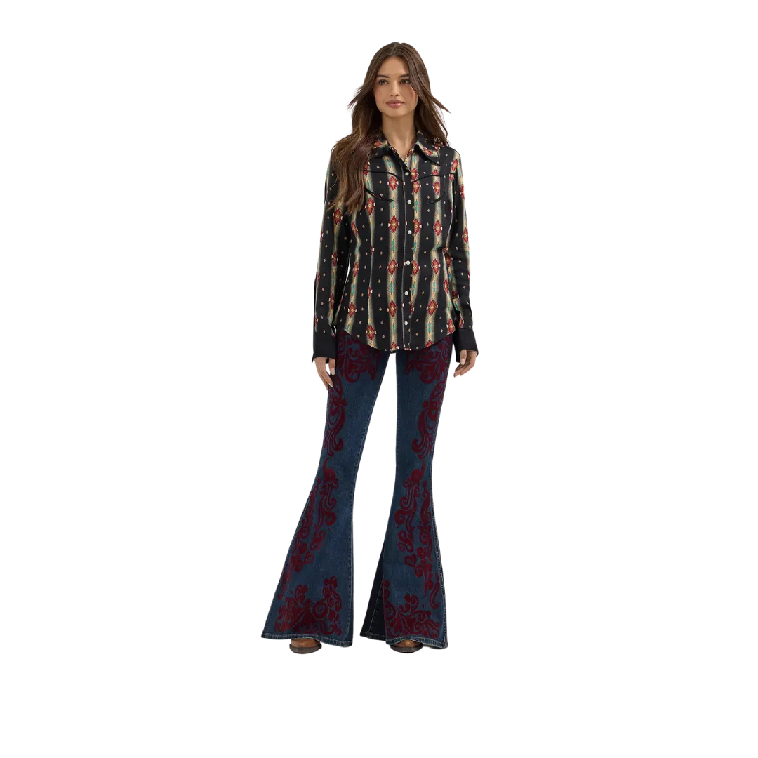 Wrangler Women's Lainey Wilson Black Checotah Shirt