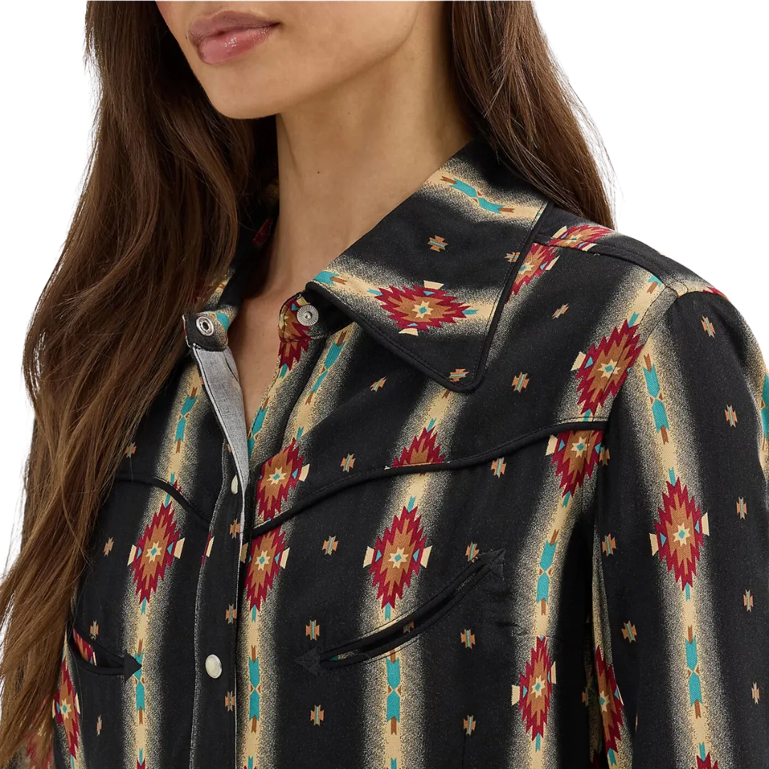 Wrangler Women's Lainey Wilson Black Checotah Shirt