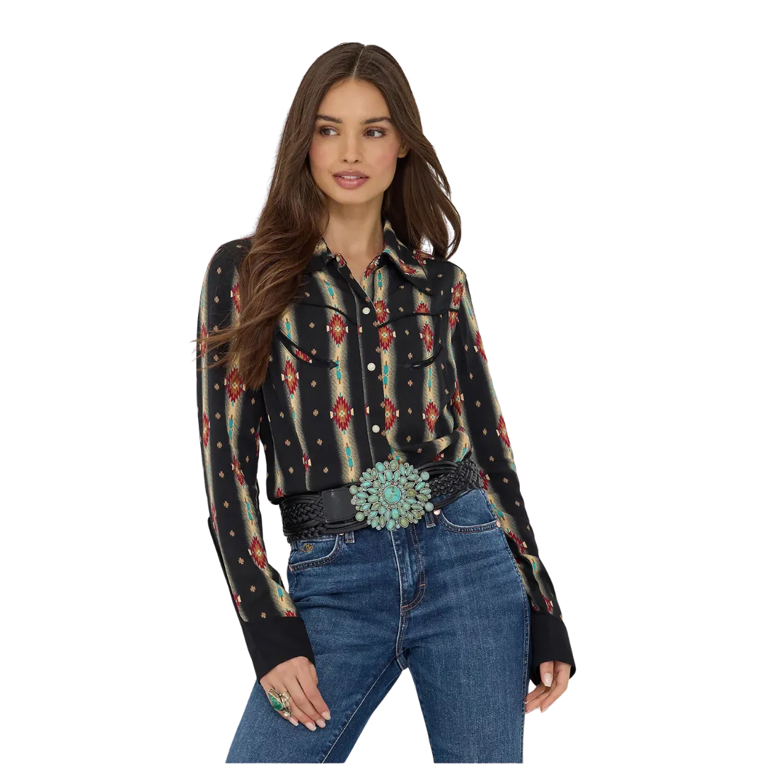 Wrangler Women's Lainey Wilson Black Checotah Shirt