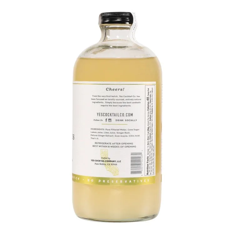 YES COCKTAIL CO - GINGER CITRUS COCKTAIL MIXER