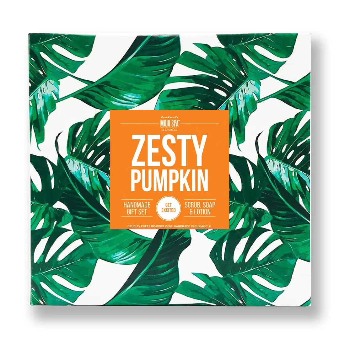 Zesty Pumpkin Scrub, Body Butter & Soap Gift Set